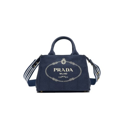 PRADA DENIM HANDBAG SHOULDER BAG 1BG439  (28*20*15cm) 